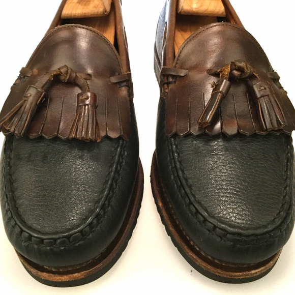 Allen Edmonds Nashua Men Black Brown Loafer Sz 9.5 main image 6